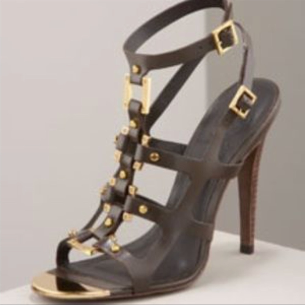 TORY BURCH FRANCESCA GLADIATOR HEELS - SZ 8
